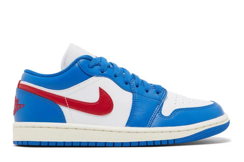 Jordan 1 Low "Sport Blue Gym Red" (W)