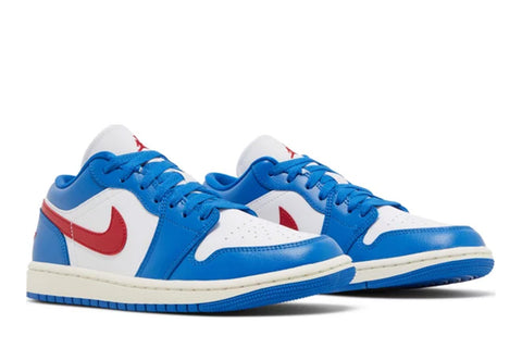 Jordan 1 Low "Sport Blue Gym Red" (W)