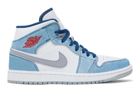 Jordan 1 Mid "French Blue Fire Red"